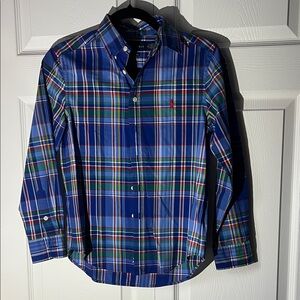 Boy's Blue Plaid POLO, Ralph Lauren Shirt